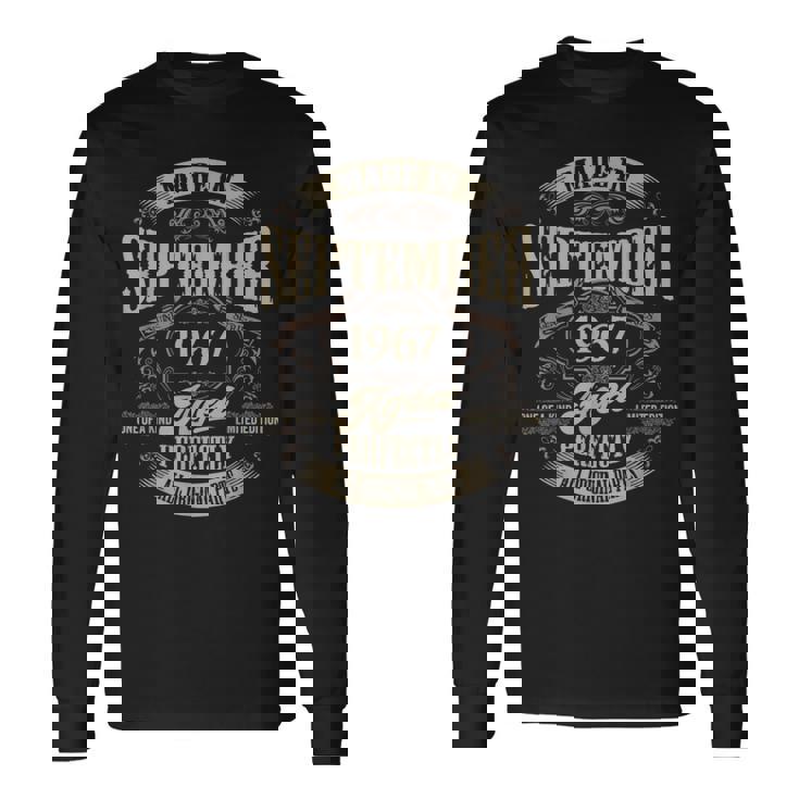 ヴィンテージ還暦伝説 1967年9月 60歳の贈り物 長袖Tシャツ