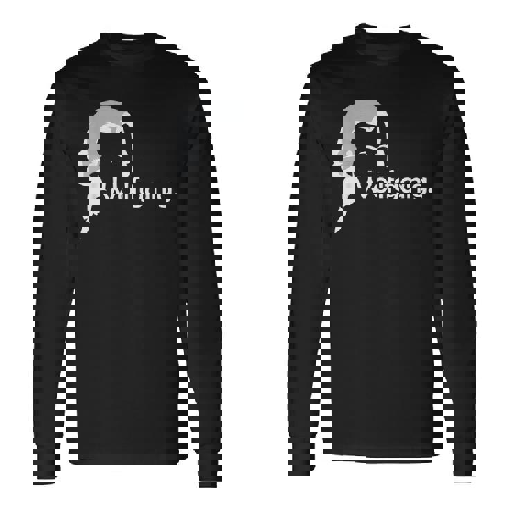 ヴォルフガング・モーツァルト クラシック音楽作曲家 教師 学生 長袖Tシャツ ギフトのアイデア