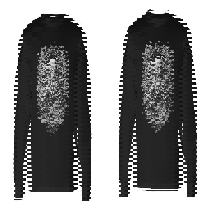 不思議なイカ・イカ・タコ 長袖Tシャツ