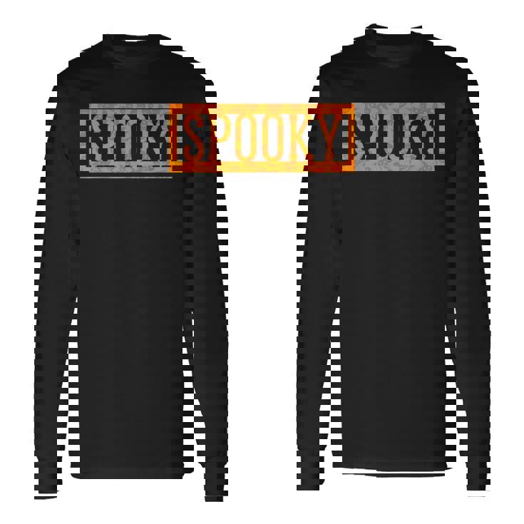 不気味なオレンジハロウィンパンプキン柄tシャツ 長袖Tシャツ