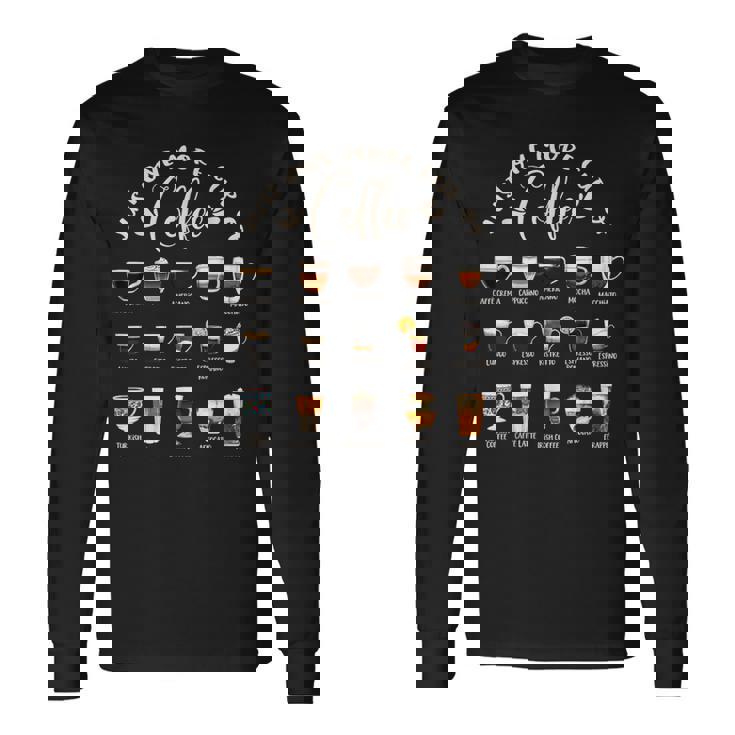 世界のコーヒーの種類 コーヒー 長袖Tシャツ