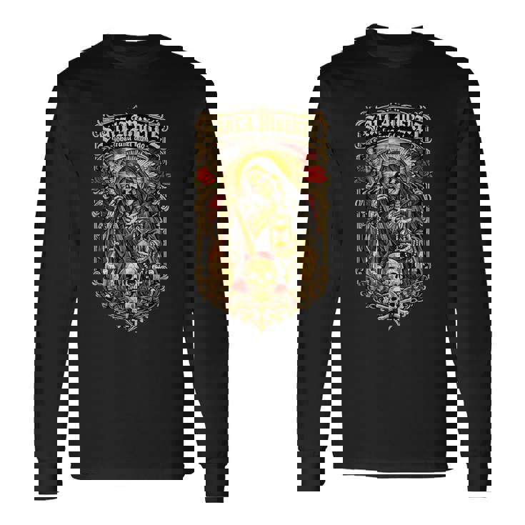 世界のサンタ・ムエルテ支配者 長袖Tシャツ