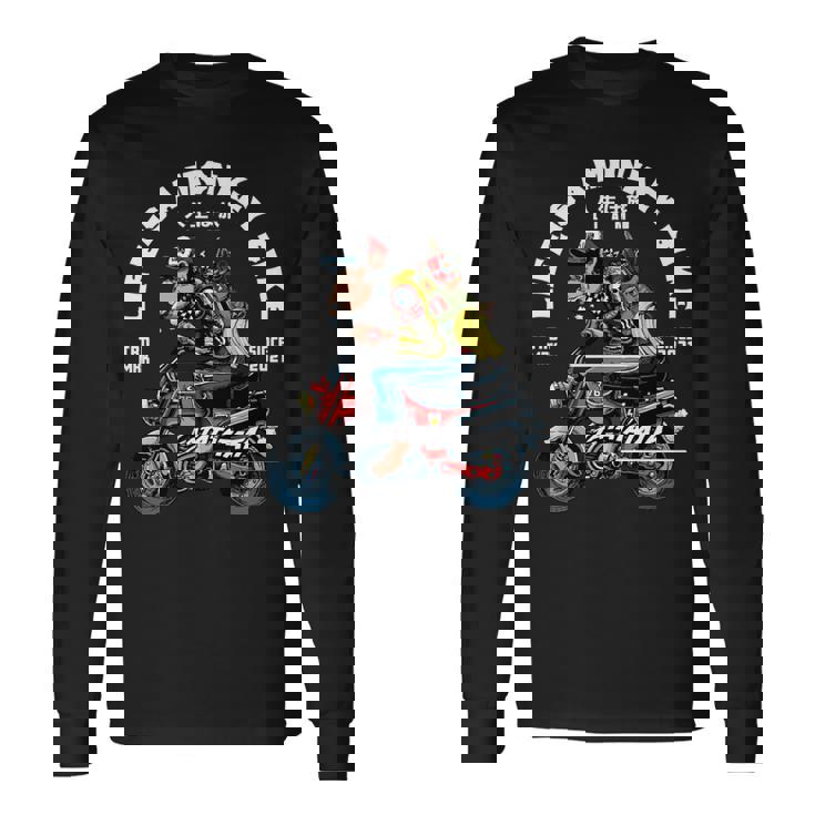 人生はモンキーバイク 長袖tシャツ 長袖Tシャツ
