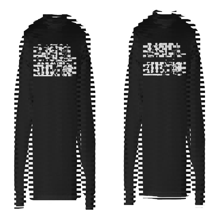 体育シャツスポーツコーチジム体育教師ギフト 長袖Tシャツ