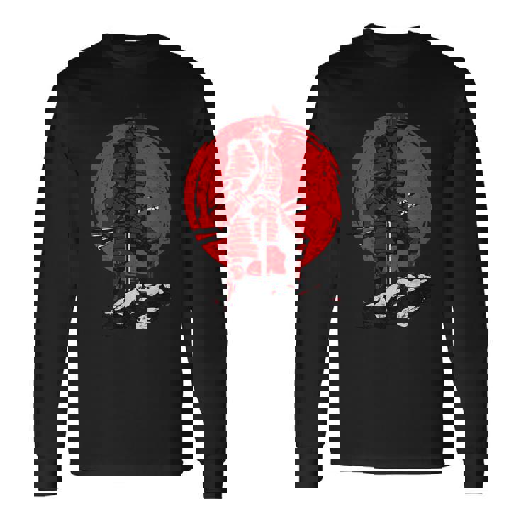 侍 戦国武将 武士道 サムライ 東京 ジャパン カタナ 長袖Tシャツ