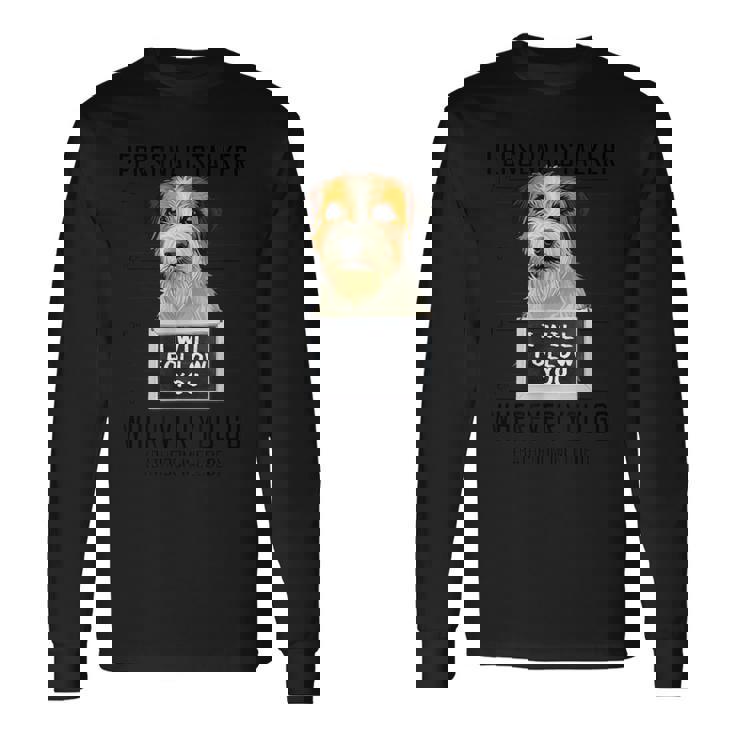 個人ストーカー 犬 ジャック・ラッセル・テリア I Will Follow You 長袖Tシャツ