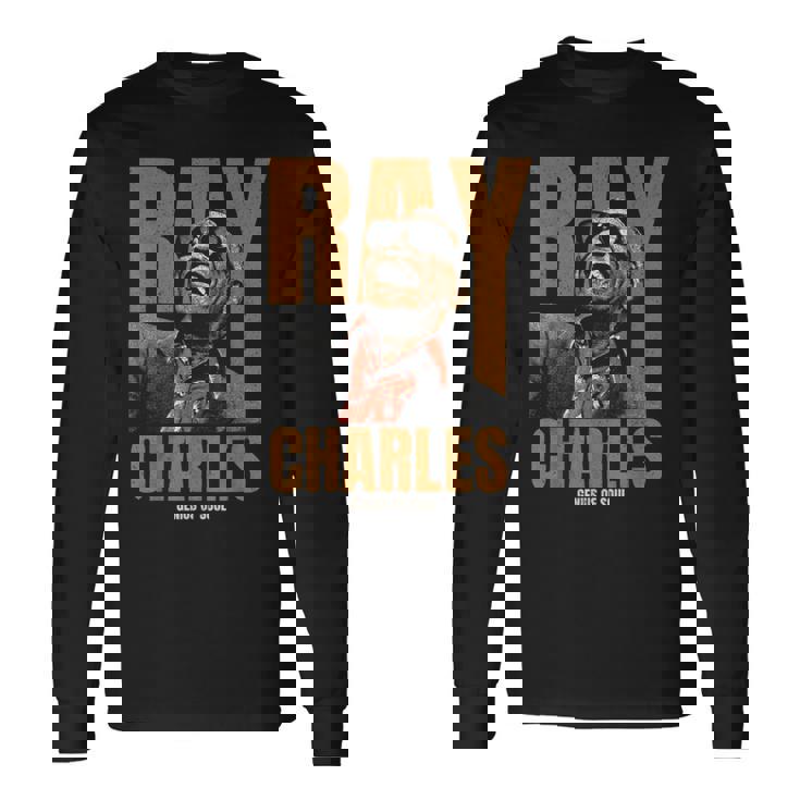 公式レイ・チャールズ・ジャズ・アイコン・マーチ Father Ofoul 長袖Tシャツ ギフトのアイデア