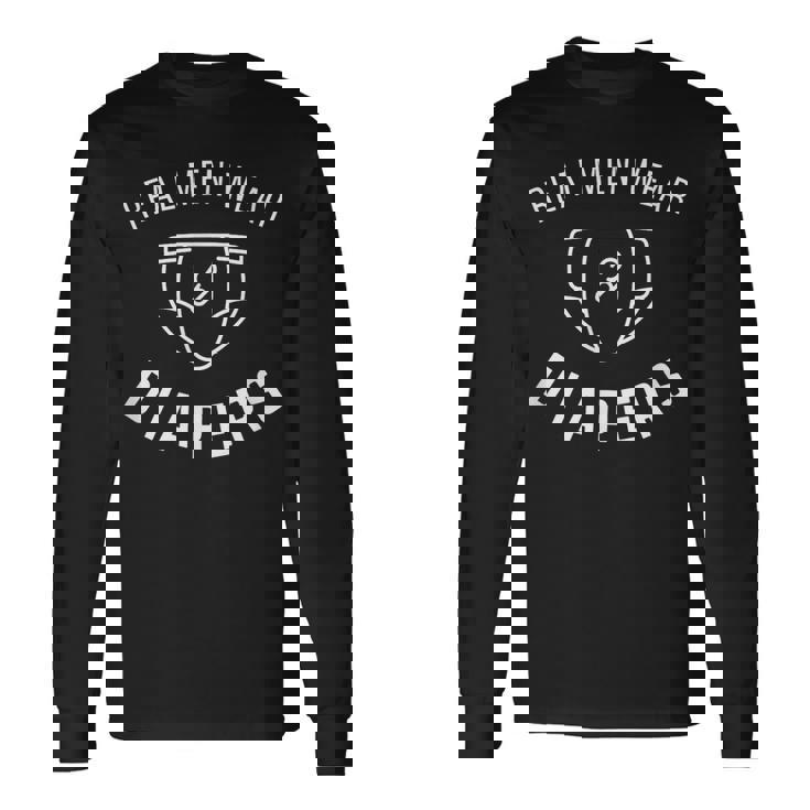 共和党のドナルド・トランプ 本物の男性がおむつを着用 長袖Tシャツ