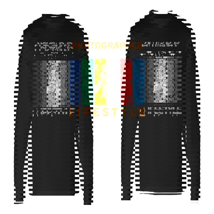 写真家 It's A Lifestyle おもしろtシャツ 写真好きのギフト 長袖Tシャツ