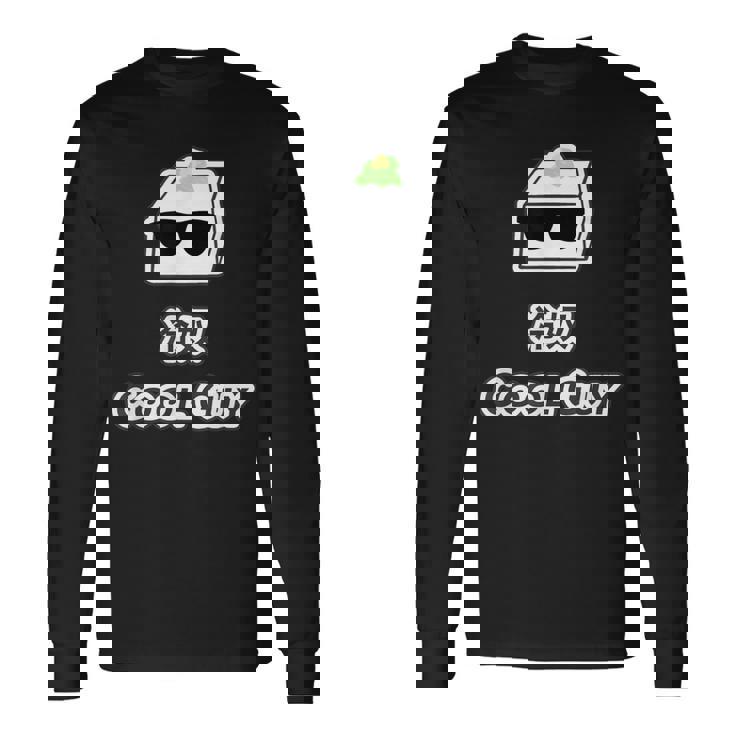 冷奴 Cool Guy クールガイ（おかしな日本語）間違い 英語 豆腐 キャラ 【変なデザイン屋さん】面白い ギャグ 長袖Tシャツ