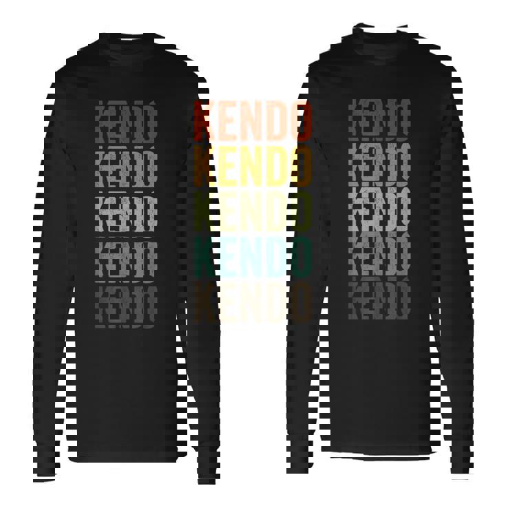 剣道スポーツレトロ 長袖Tシャツ