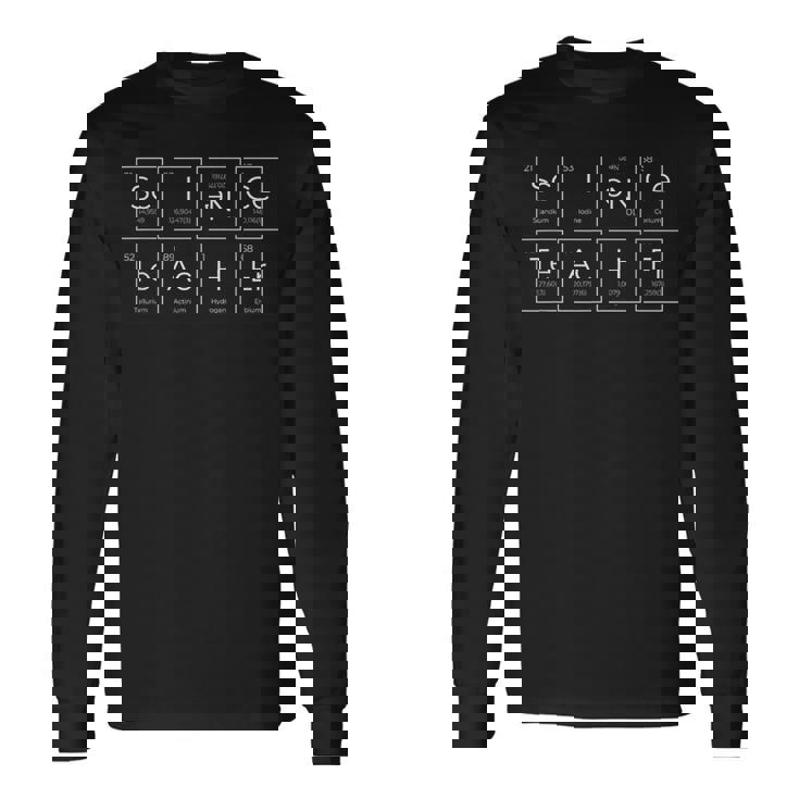 化学者 科学 教師 元素記号 周期表 長袖Tシャツ