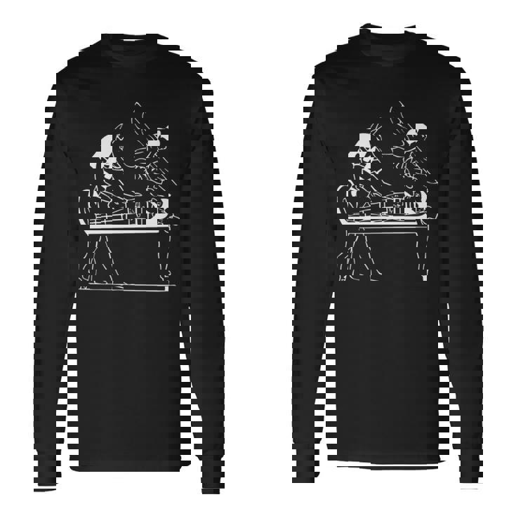 古代エジプトエジプト美術ミイラクラシック日常 長袖tシャツ 長袖Tシャツ ギフトのアイデア