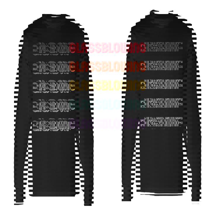 吹きガラス 長袖Tシャツ