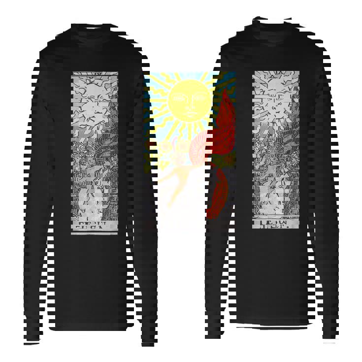 太陽のタロットカード 長袖Tシャツ ギフトのアイデア