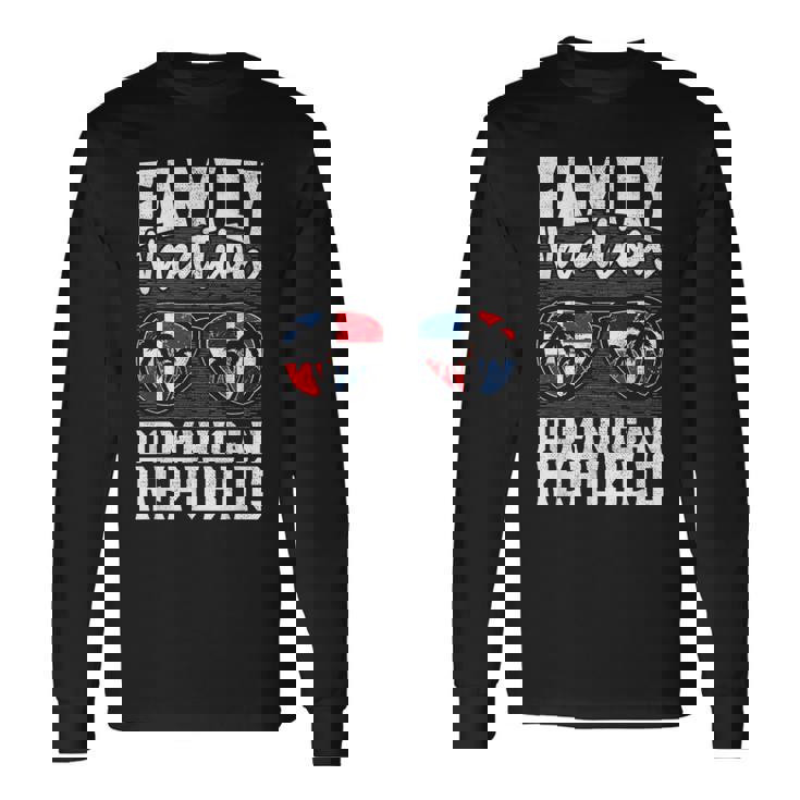 家族旅行 ドミニカ共和国 休日 バケーション トリップ ドミニカ共和国 長袖Tシャツ