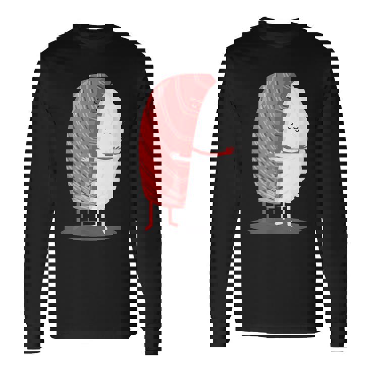 寿司 ハグ 甘い 和食 まぐろ にぎり 長袖Tシャツ