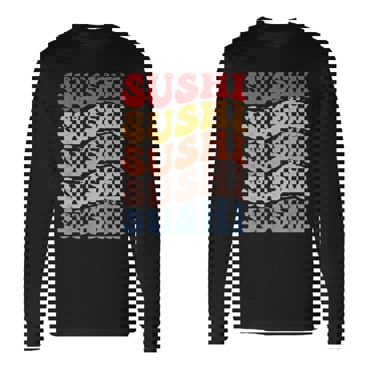 寿司 和食 グルービー 長袖Tシャツ