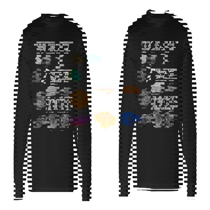 待って、Iee Rocks Rockhound Geology Rock Collection 長袖Tシャツ