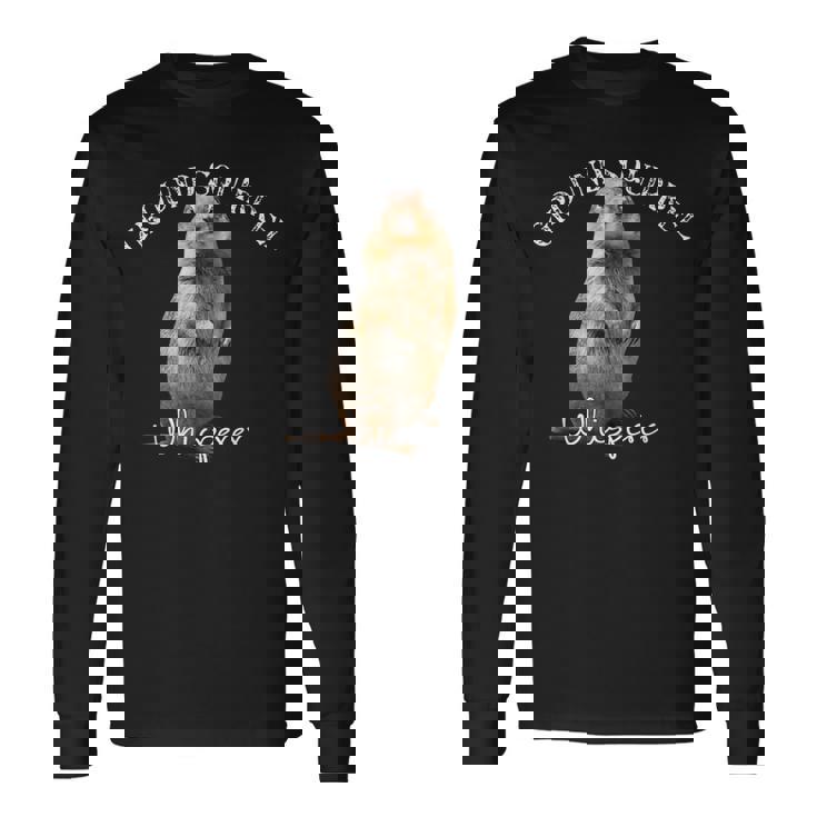 愉快なグラウンドリスウィスパーラー ギフト プレーリー ドッグ リス 長袖Tシャツ ギフトのアイデア