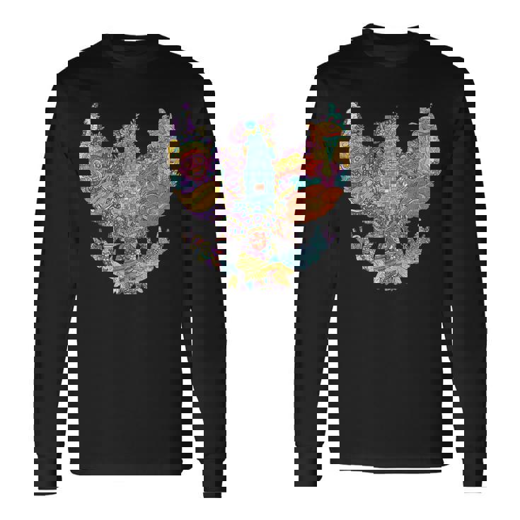 旅行 アジア インドネシア ガルーダ ジャカルタ バリ バケーション お土産 長袖Tシャツ