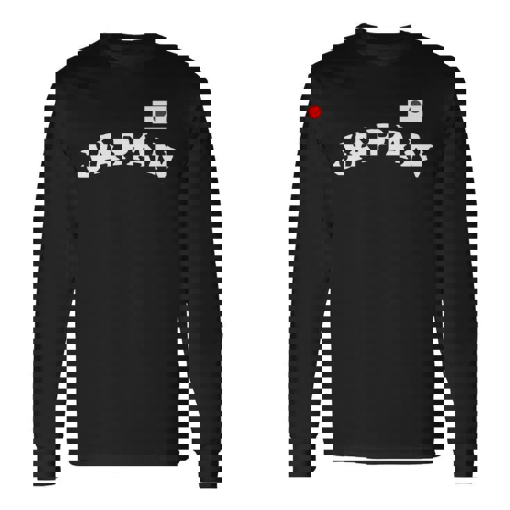 日の丸 ビッグjapan 日本応援 国旗 チームジャパン 長袖tシャツ 長袖Tシャツ