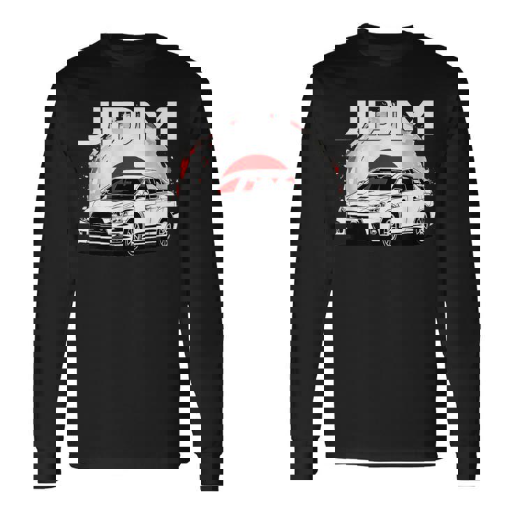 日の丸ラリーカー。日本国内市場の車。 Jdm 長袖Tシャツ