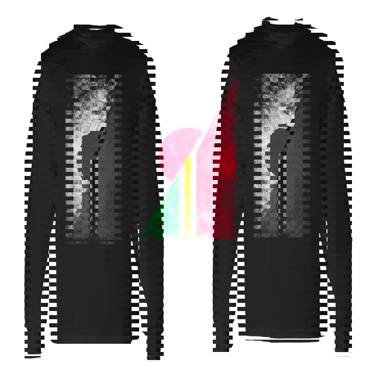 日本バヌアツ国旗 日本のバヌアツ。 長袖Tシャツ