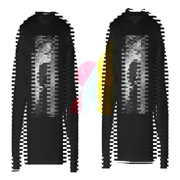 日本ベネズエラ国旗 日本のベネズエラ。 長袖Tシャツ