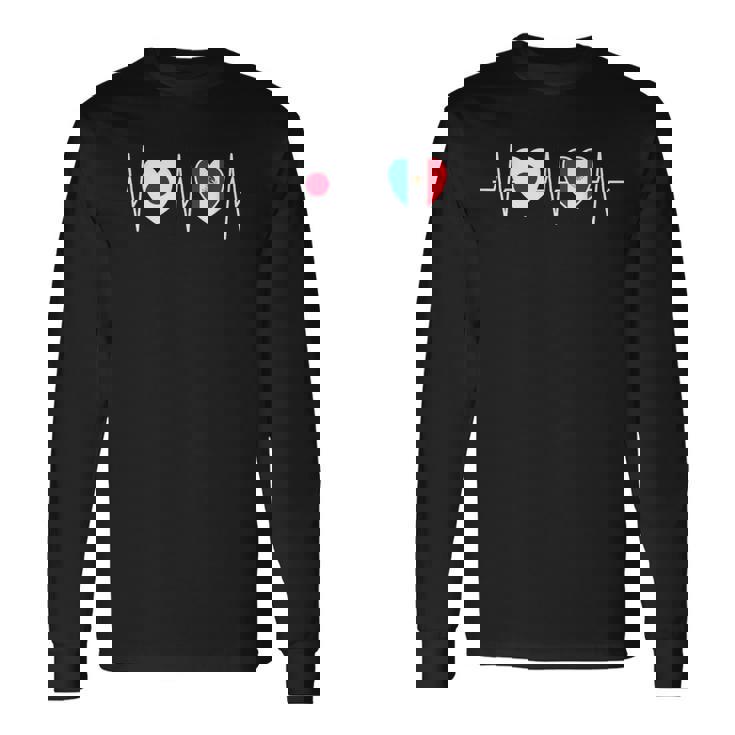 日本・メキシコ メキシコ国旗フラッグ 長袖Tシャツ