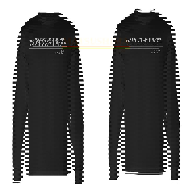 松島 日本 長袖Tシャツ