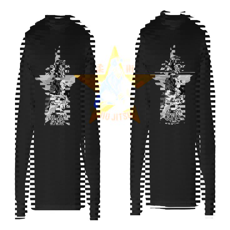 柔術スター、チャンピオン 長袖tシャツ 長袖Tシャツ