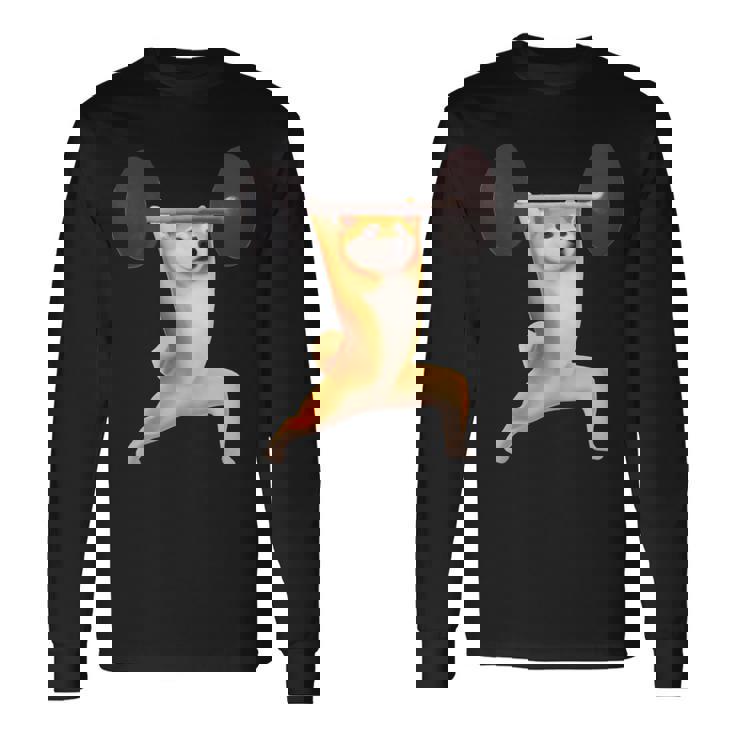 柴犬 イヌ 面白いtシャツ 犬 筋トレ 文字入り メンズ おもしろ 面白い 服 おもしろグッズ 文字tシャツ ネタ 長袖tシャツ 長袖Tシャツ