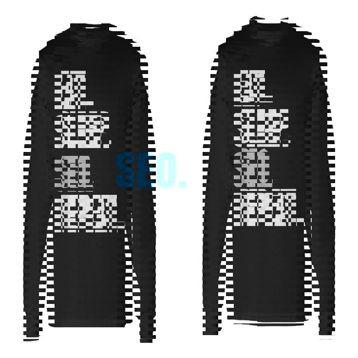 検索エンジン最適化 Eatleepeo Repeateo 長袖Tシャツ