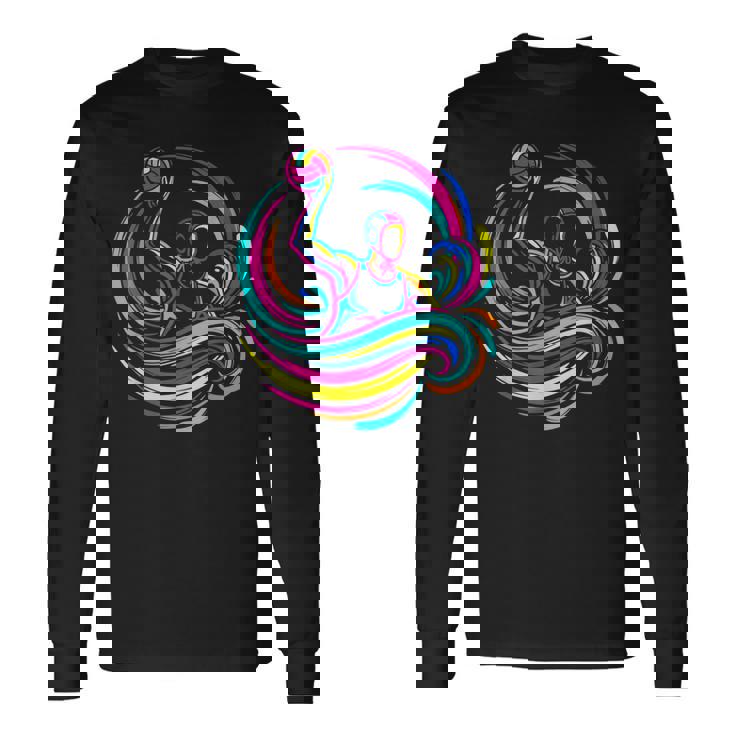 水球選手 スチームウェーブ 長袖Tシャツ