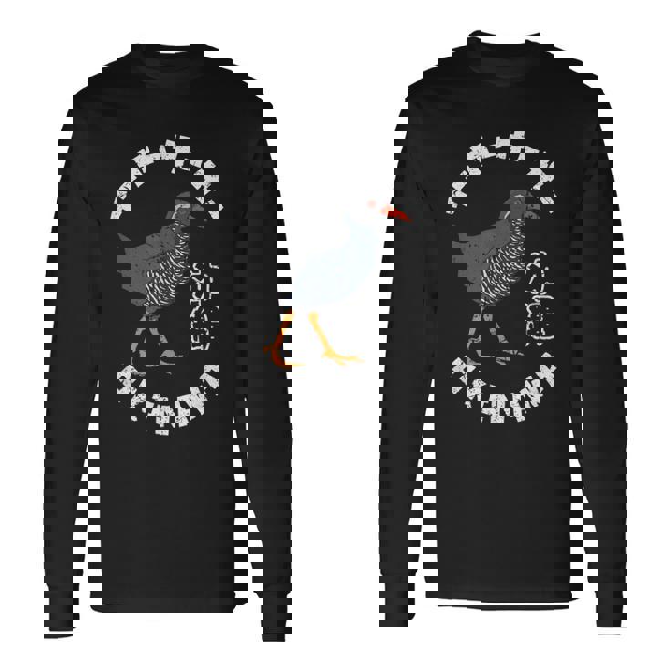 沖縄 日本 レール 鳥 和 漢字 沖縄 やんばる くいな 長袖Tシャツ