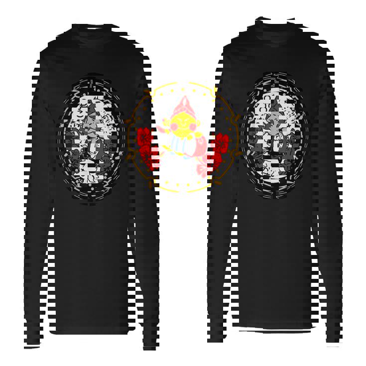 沖縄シティジャパン マンホール 永房エイサー Drainspotters 琉球 長袖Tシャツ