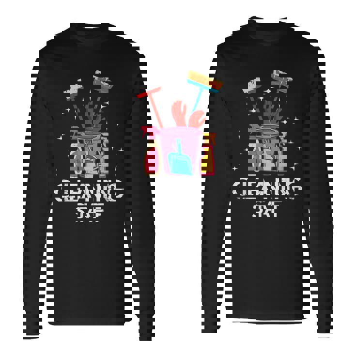 清掃スタッフ ハウスキーパー クリーナー ハウスキーピングスタッフ 長袖Tシャツ