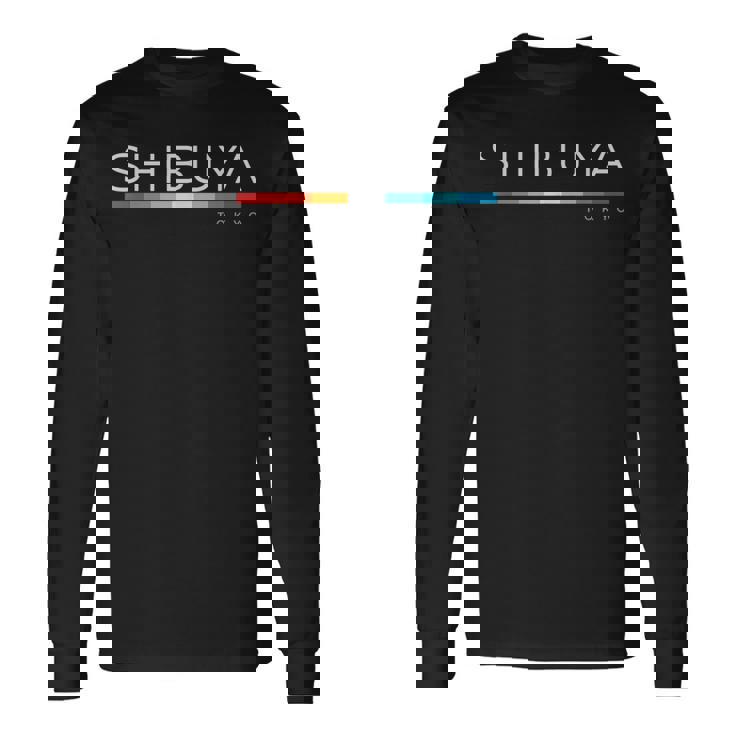 渋谷東京ジャパン レトロデザイン 長袖Tシャツ