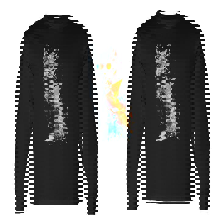 狐 長袖tシャツ 長袖Tシャツ