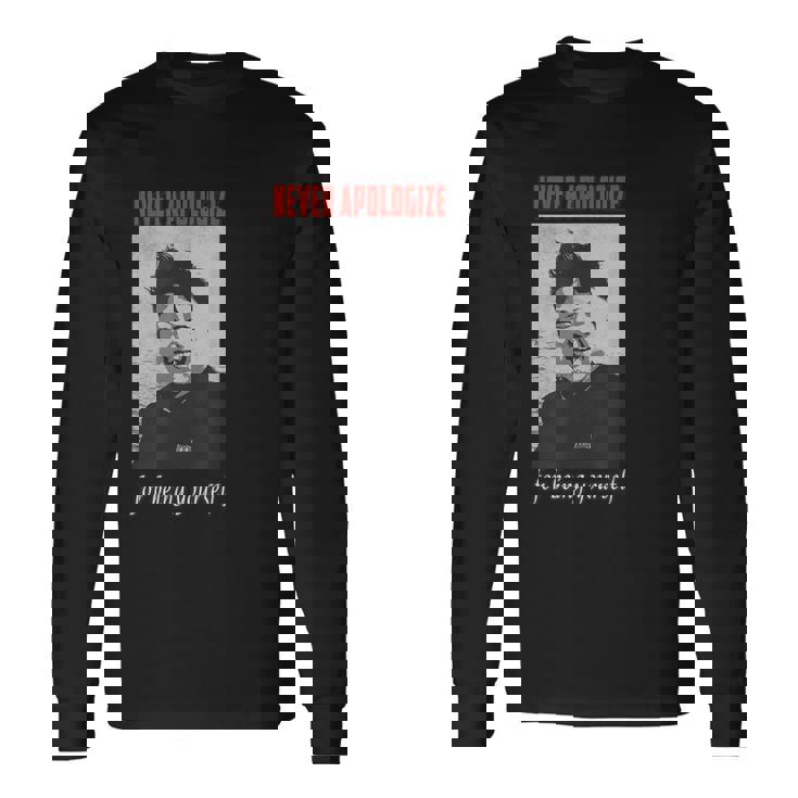 独裁者キム・ジョンウン・ティーは自分らしくいることを決して謝らない 長袖Tシャツ