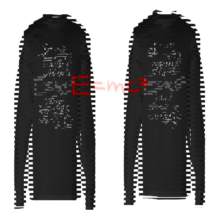 相対性理論 E Mc2 理論式 物理学研究 長袖Tシャツ