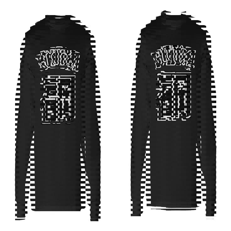 福岡 Fukuoka（チームユニフォーム風）【47都道府県】ジモtティ 地元愛 お土産 面白い おしゃれ 長袖Tシャツ