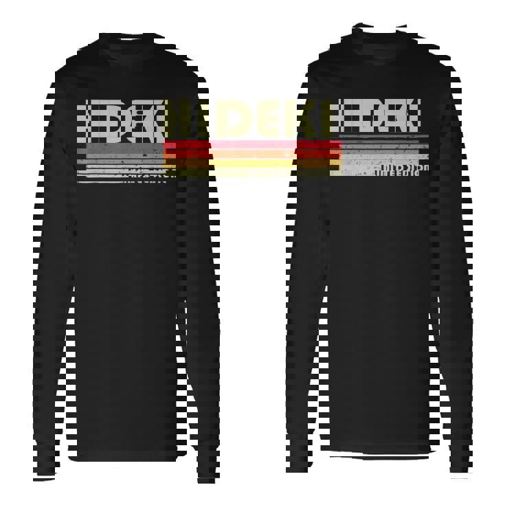 秀樹 レトロ ヴィンテージ 和名 長袖Tシャツ