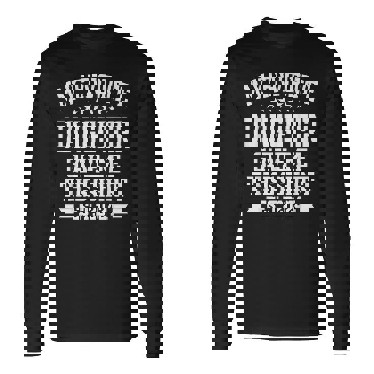 私の好きな娘が私にこのシャツをくれました。エスト2024娘 長袖Tシャツ