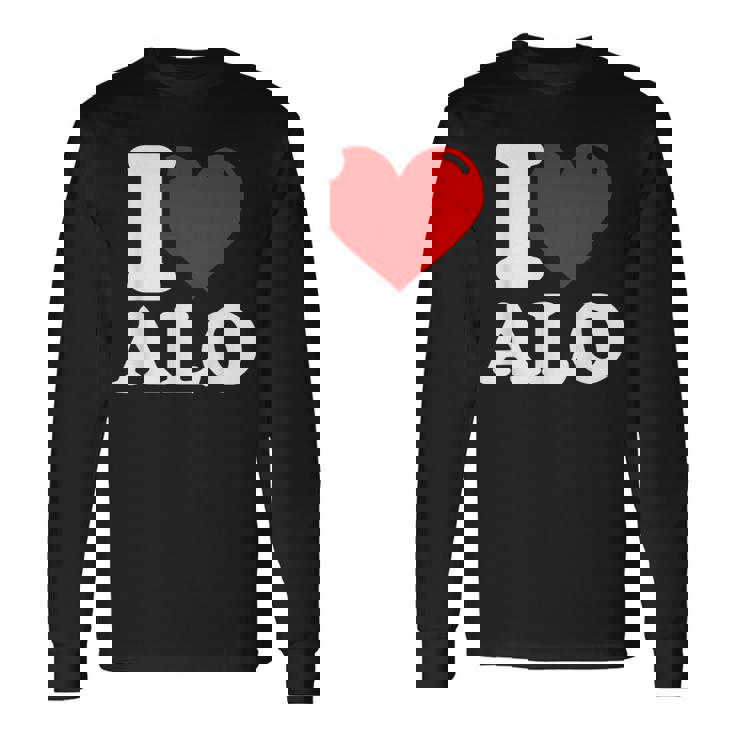私はすべての名前が大好きです 長袖Tシャツ