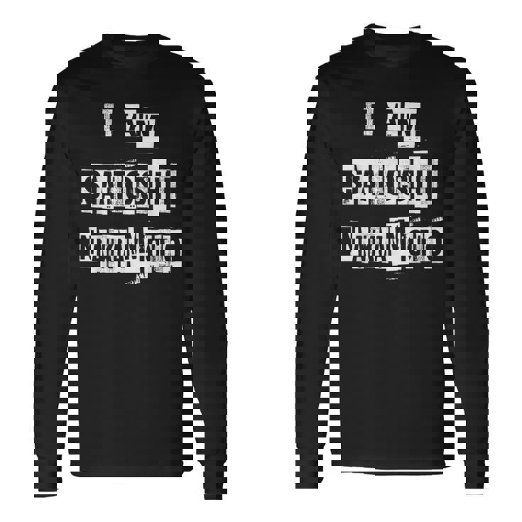 私はビットコインミームシャツの作成者サトシ・ナカモトです 長袖Tシャツ