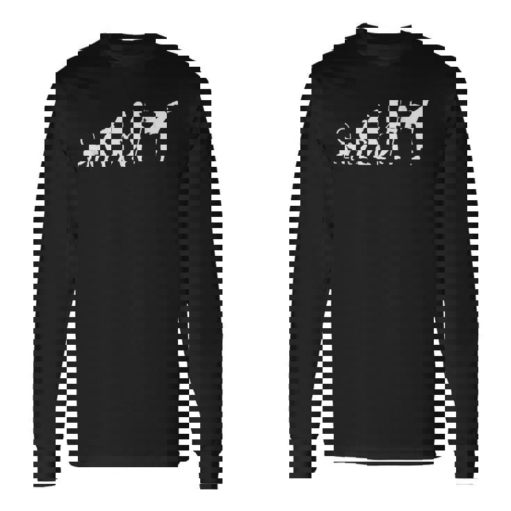 空手の進化 長袖Tシャツ