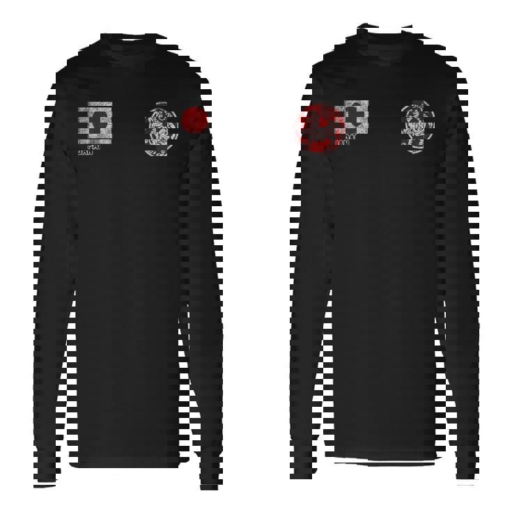 空手日本代表スポーツフル格闘技コンタクト 長袖Tシャツ