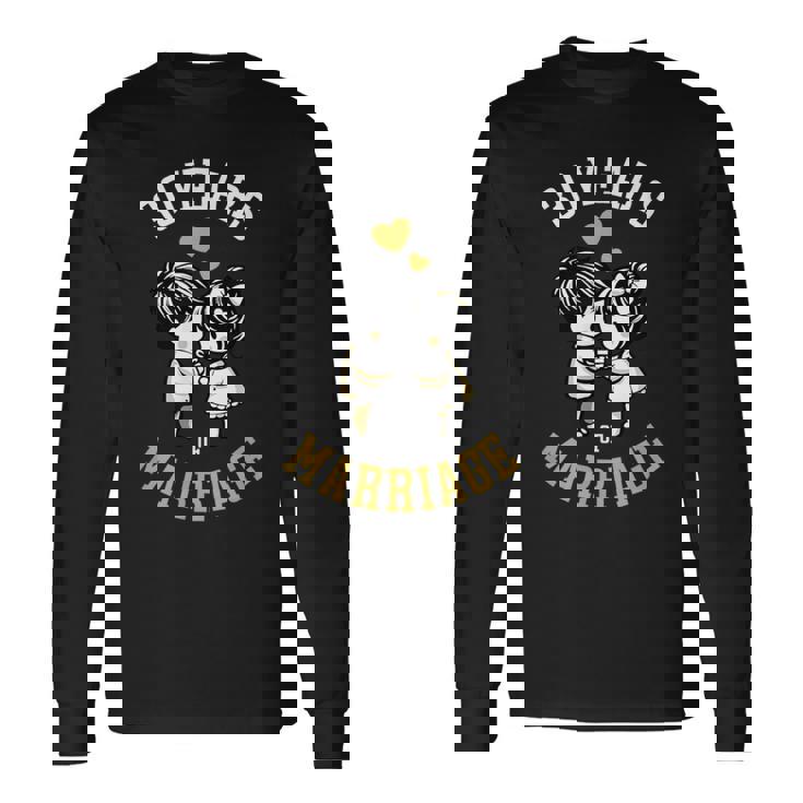 結婚30年 結婚30周年 結婚記念日 かわいい 面白い 長袖Tシャツ